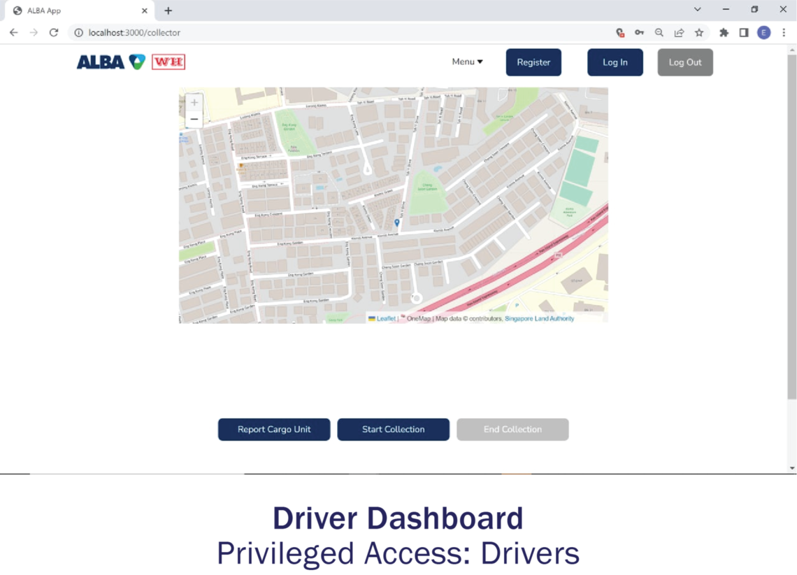 webapp driver dashboard